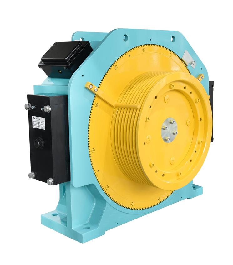 无齿轮同步曳引机