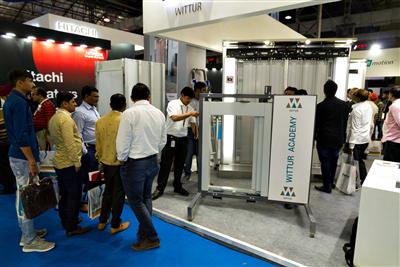 Wittur stand at IEE Expo 2018, Mumbai, India